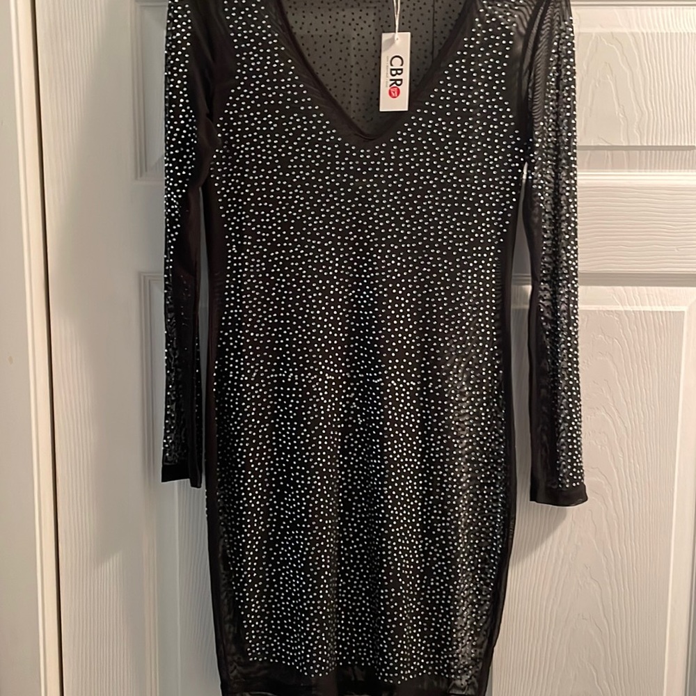 Black see through dress( brand new)